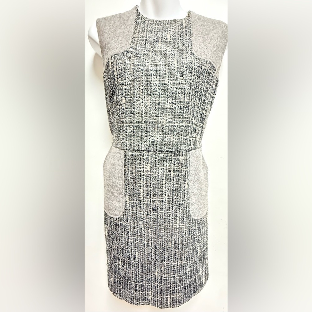 RED Valentino Gray Tweed Mini Dress